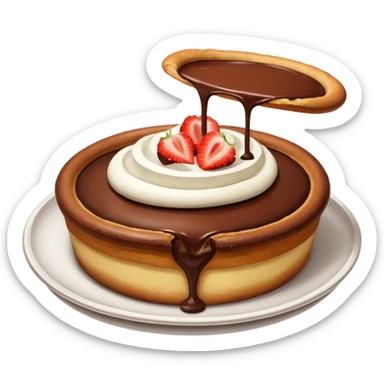 chocolate dutch baby sticker