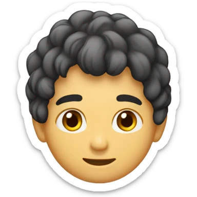 Chico morenito cabello corto sticker