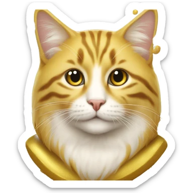 Accendent Midas with meowsicles sticker