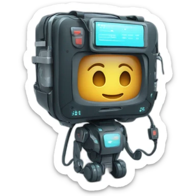 futuristic technological dark kit first aid with padscreen monitoring health sticker