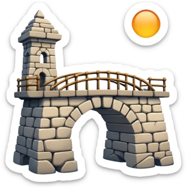 a Bridge Between Land sticker