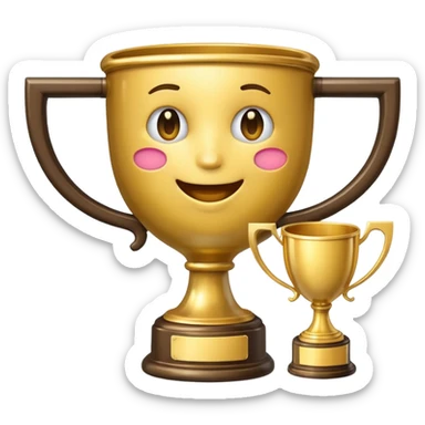 EMOJI WITH WIN CUP sticker