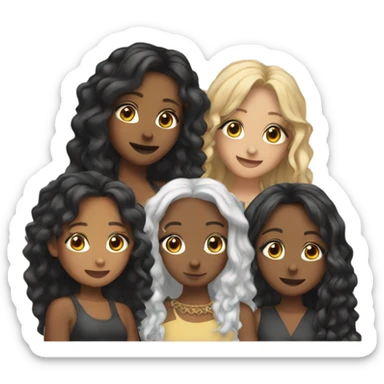 a girl group of 4 members (aespa) sticker