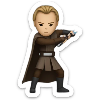 Star wars jedi kills clone sticker
