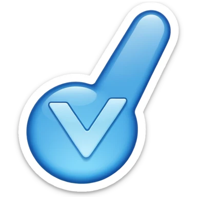 Verified blue tick sticker