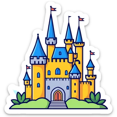 Fancy Castle   sticker