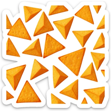 Chip of doritos sticker