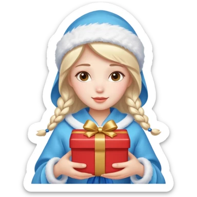 Snow Maiden WITH GIFT sticker