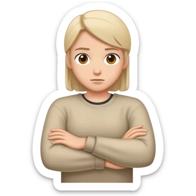 Shoulder shrug sticker