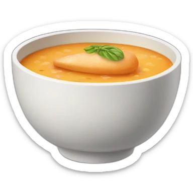 Shoe in a bowl of soup sticker