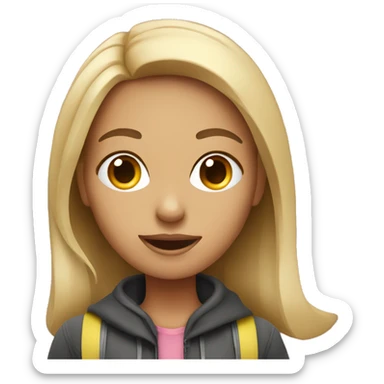 Girl Mobil videographer  sticker