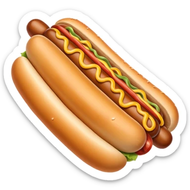 Cold windy hotdog  sticker