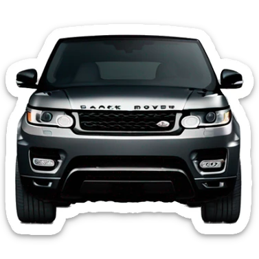 Black Range Rover sport 24 edition sticker