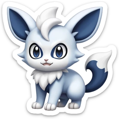 Meowstic-Absol-Minccino-Pokémon-Fakémon-creature sticker