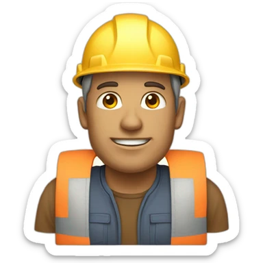 Encargado de obras sticker