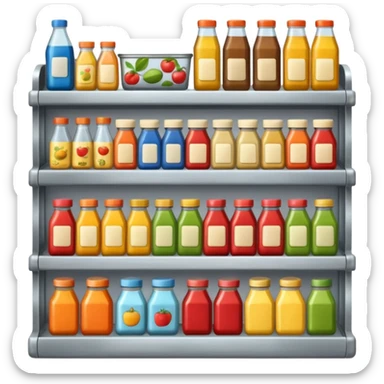 Grocery shelf automation sticker