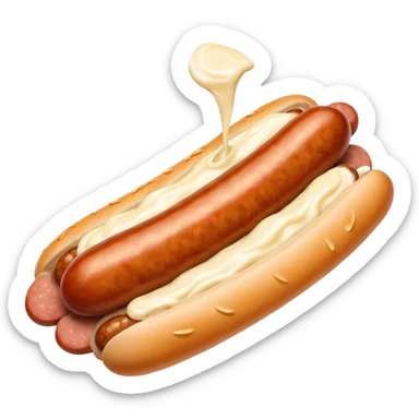sausage dipped in mayonnaise sticker