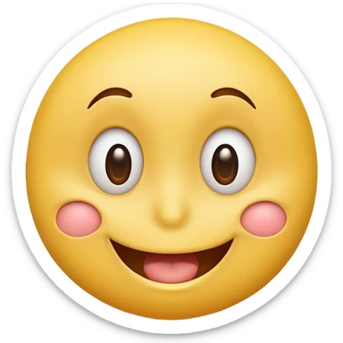 yellow smiley trying to look innocent while whistling sticker