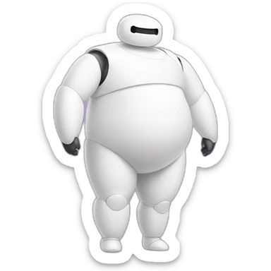Baymax wearing ballerina outfit sticker