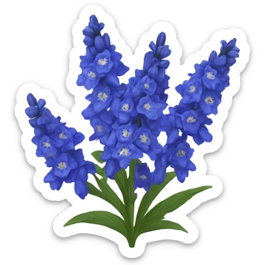 delphinium bouquet sticker