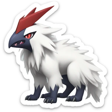 Cool Edgy Absol-Zangoose-Quilava, full body sticker