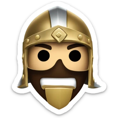  Um gladiador com capacete típico, segurando uma espada curta (gládio) e um escudo redondo. Ideal para simbolizar coragem ou batalhas. sticker