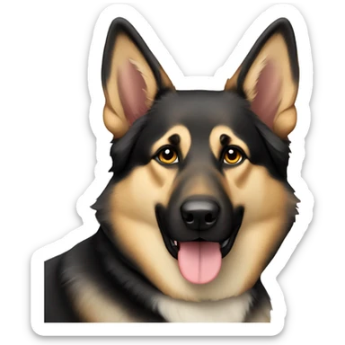 German shepherd mix with husky sticker