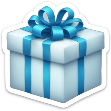 blue gift sticker
