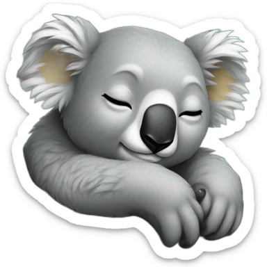 koalas sleeping sticker