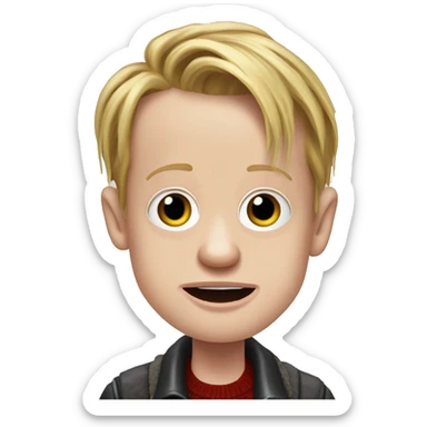 Macaulay Culkin from the movie Home Alone realistic sticker
