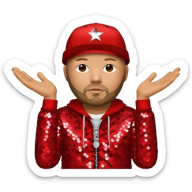 Fred Durst with red sequin outfit sticker