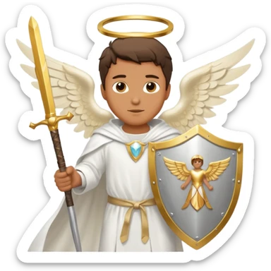 - 🛡️ Shield – symbolizing protection
- ⚔️ Sword – representing spiritual warfare
- 👼 Angel – the heavenly messenger
- ✨ Sparkles – highlighting his glory sticker