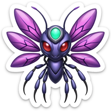 Genesect-Vikavolt-Venonat-Venom-fusion sticker