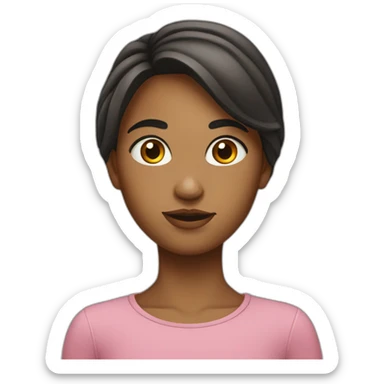 Fille levant un sourcil sticker