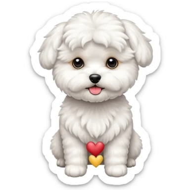 Bichon Frize and bichon x maltese sticker
