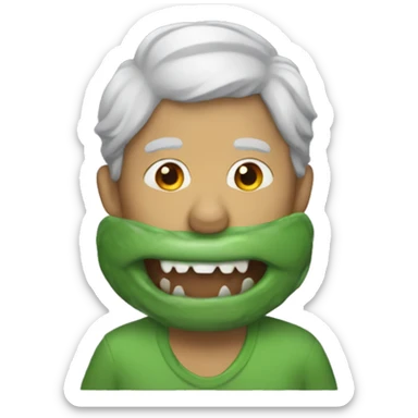 person associated with a reptile sticker