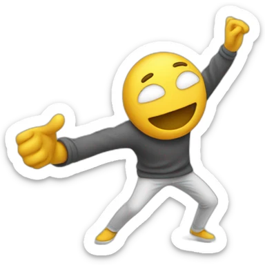 Personne qui fait un DAB sticker