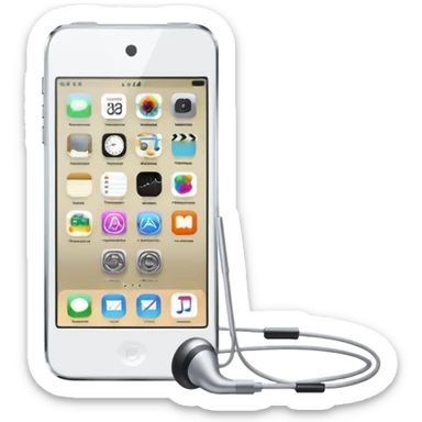 iPod touch 8 with earpiece speaker sticker