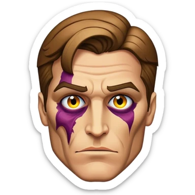 Two-face harvey dent sticker