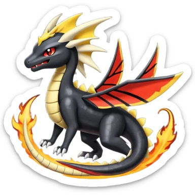 Meloetta-Salandit-Giratina-Nargacuga-Pokémon-Fakémon-fusion-hybrid-creature sticker