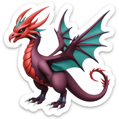 Yveltal-Noivern-Lugia-Fakémon-hybrid-creature (full body)  sticker