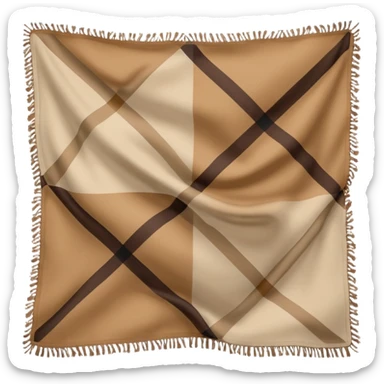burberry type scarf sticker