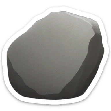 Granite, in the form of a rock sticker