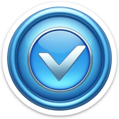 Verified blue tick sticker