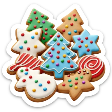 christmas cookies sticker