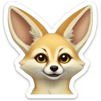 Algerian fennec sticker