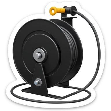 concert black Cable reels sticker