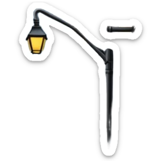 dark alley, dark street among houses sticker