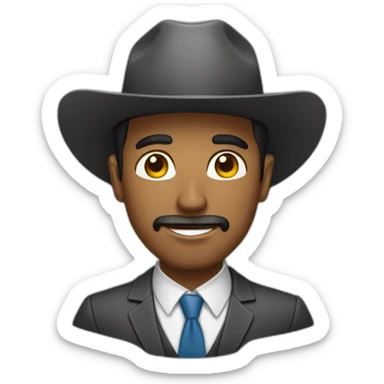 hombre emprendedor sticker