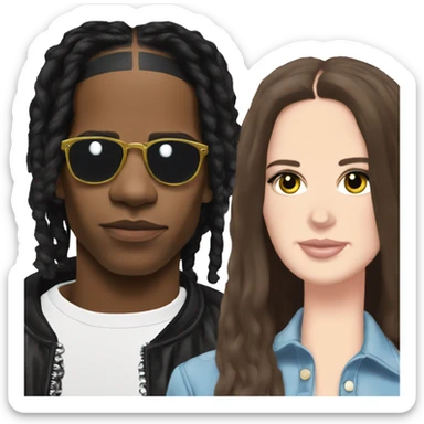 ASAP rocky with Lana del rey sticker